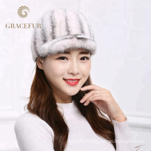 Manufacturer wholesale winter real mink fur hat mink cap